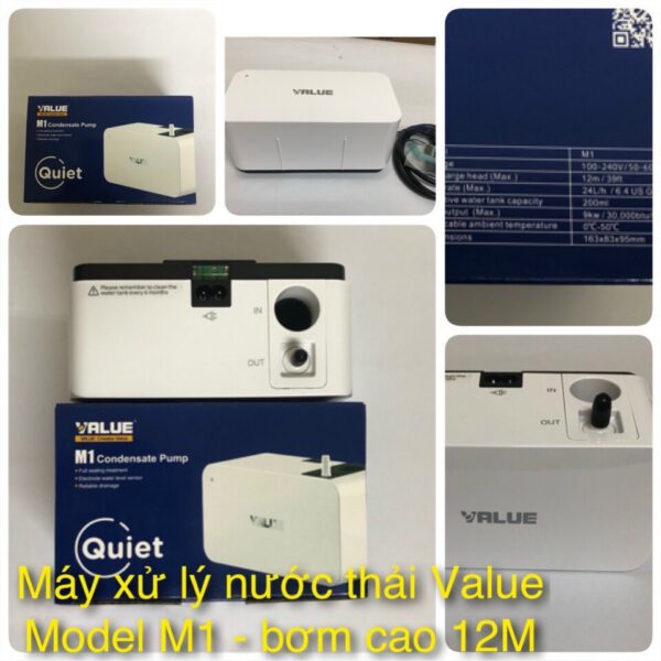 Máy xử lý nước thải value- Model M1-  bơm cao 12M