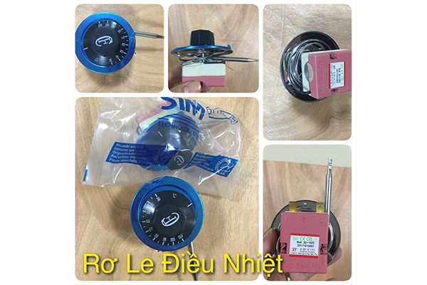 rơ le điều nhiệt màu hồng bình nóng