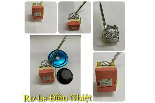 Bộ Relay Điều Khiển Nhiệt Độ AC 250V 16A 50-300°C Có Núm Vặn Điều Chỉnh - Rơ le nhiệt độ