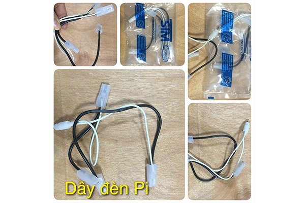 Dây đèn bình nóng lạnh Picenza - Ariston - có cos đấu nối, giắc nối BNL