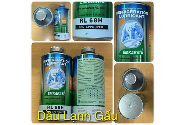 Dầu gấu nhớt lạnh Emkarate RL68H dùng cho block lạnh điều hòa