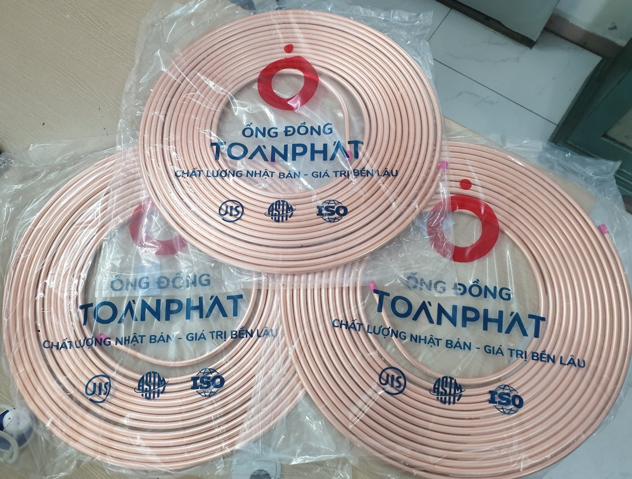 Ống đồng Toàn Phát Việt Nam - Dạng cuộn (độ dày 6.1- 7.1- 8.1-1.0mm)