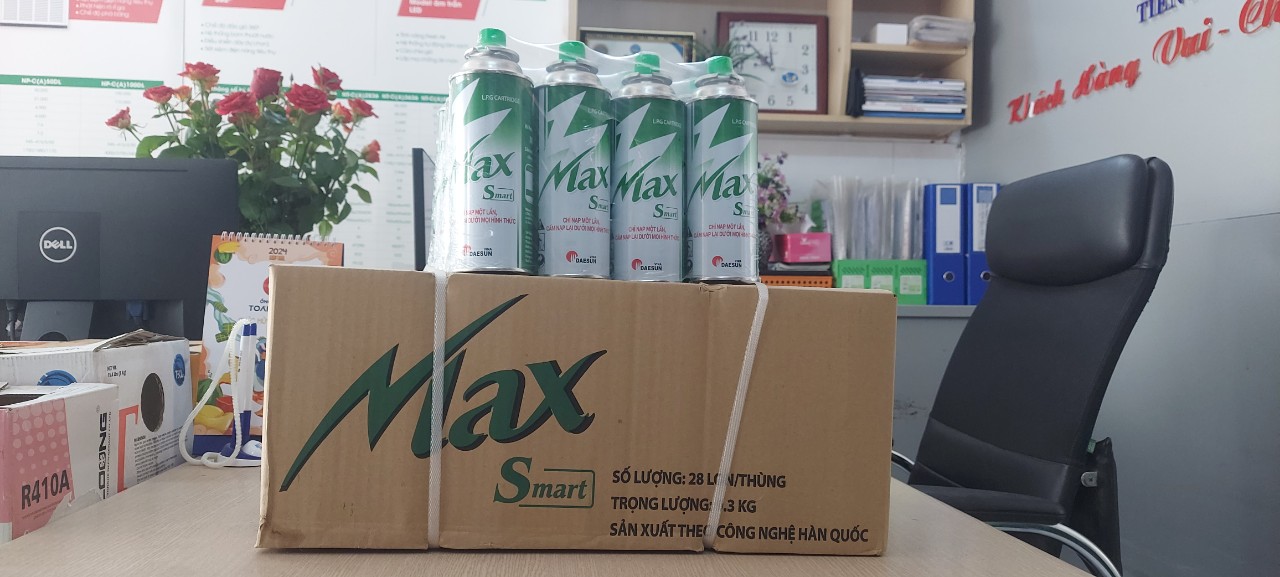 Gas hàn Max Smart mini 220gram(dạng lon)